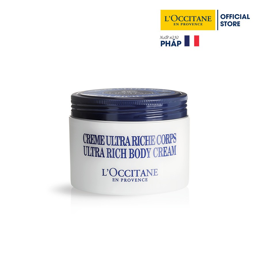 Kem Dưỡng Ẩm L'Occitane hương Bơ Đậu Mỡ - Shea Butter Ultra Rich Body Cream 200ml