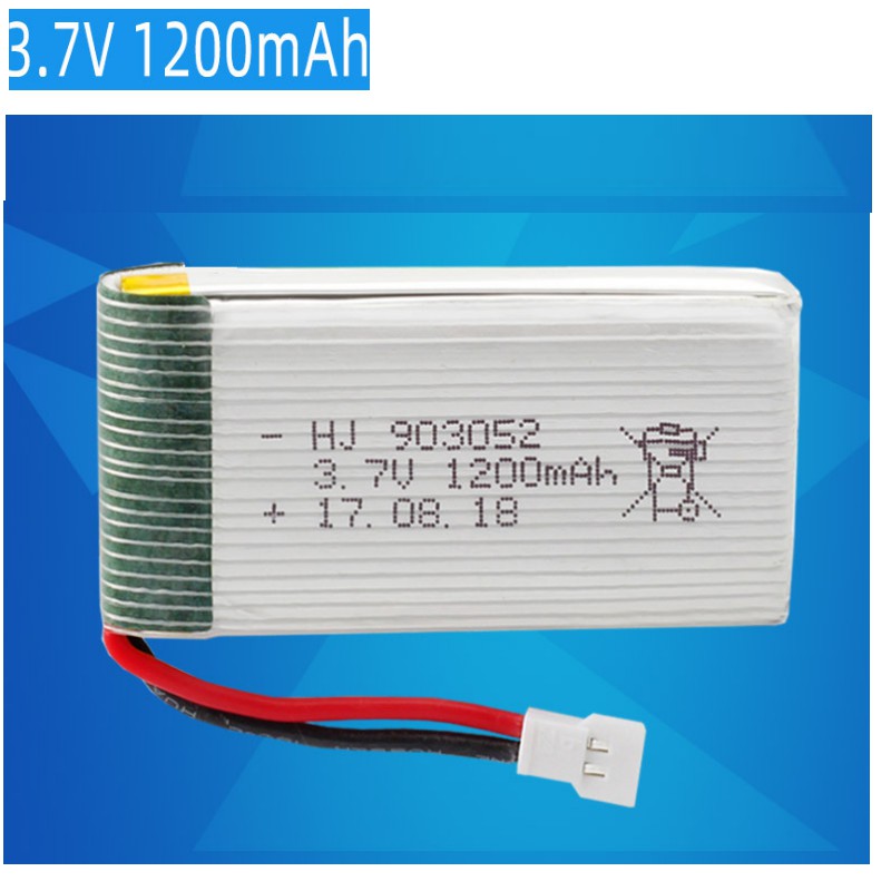 Pin máy bay 3.7V 1200mAh cổng XH2.54 dùng cho máy bay điều khiển loại X5, X5S, X5C,X5SW..dung lượng cao loại BH-905032