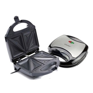Máy kẹp bánh mì SOKANY 750W làm nóng đều 2 mặt khuôn, bánh thơm ngon