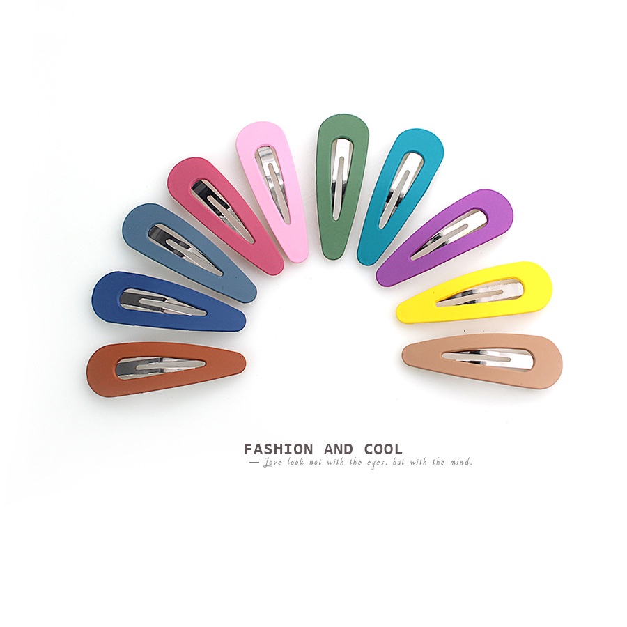 Kẹp tóc nhiều màu sắc ngọt ngào phong cách Hàn Quốc cho nữ