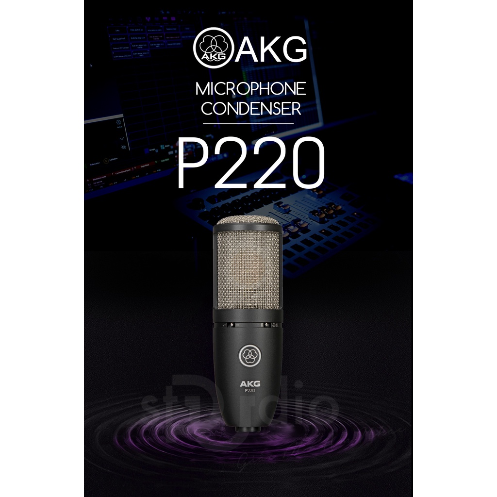 Micro thu âm AKG P220 - Micro thu âm cho phòng thu