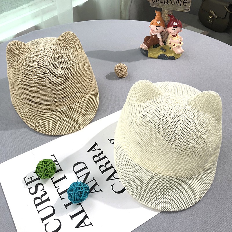 Mũ Cói Chống Nắng Phong Cách Hàn Quốc Thời Trang Mùa Hè Cho Bé Trai Và Gái