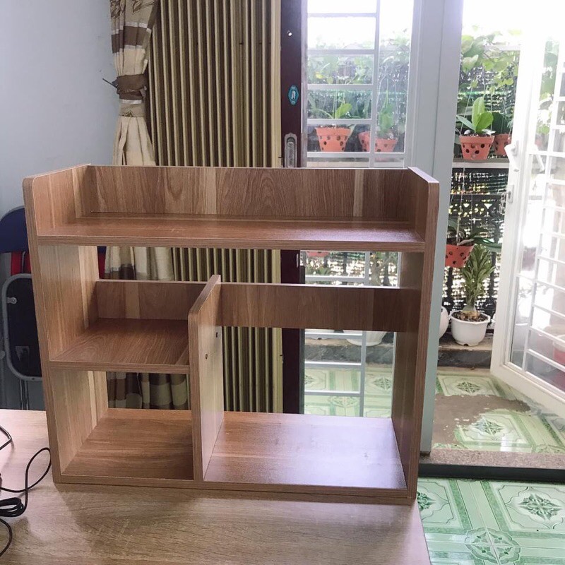 Kệ Sách Gỗ Để Bàn Kích thước (dài x rộng x cao): 55cm x 20cm x 35cm