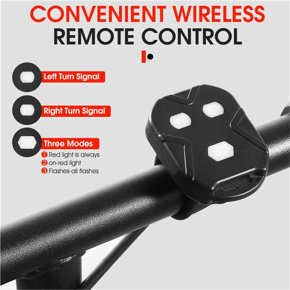 Đèn Tín Hiệu SHOUKEY Gắn Đuôi Xe Đạp Chống Thấm Nước Sạc USB Tiện Lợi