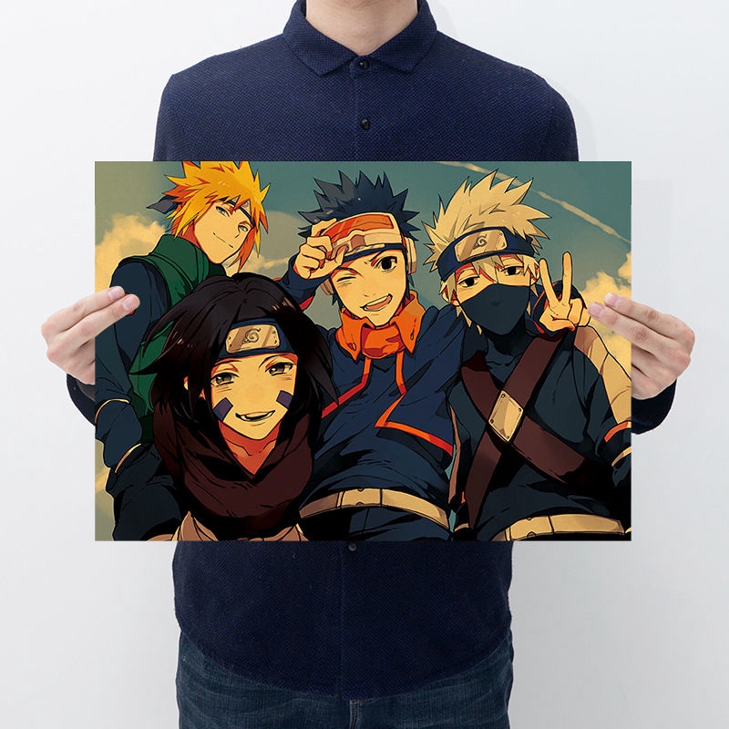 Naruto Áp Phích Dán Tường Trang Trí Phong Cách vintage