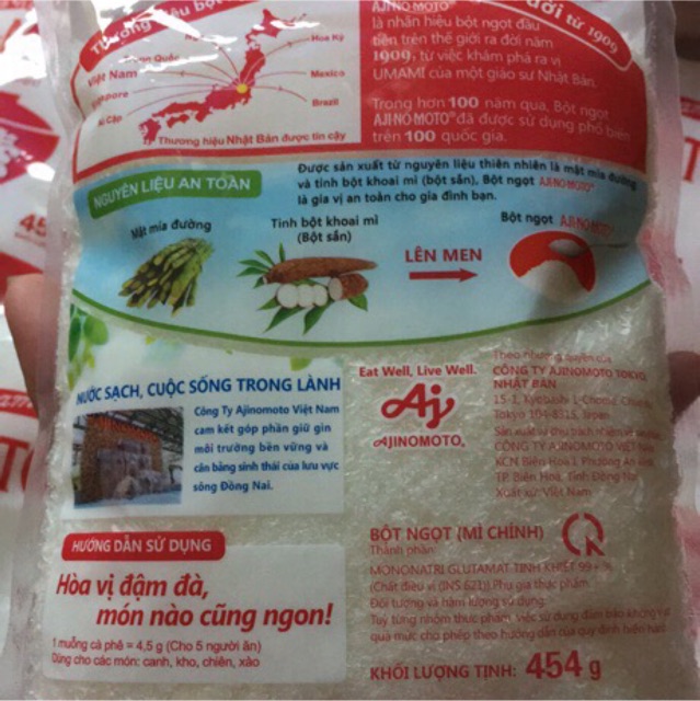 Bột ngọt Ajinomoto gói 454g