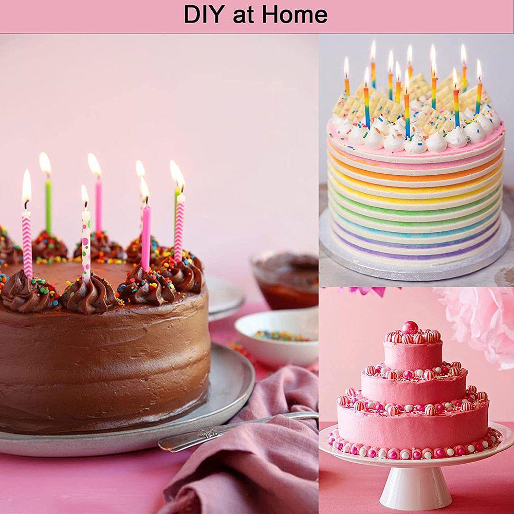 Set 8 Dụng Cụ Làm Mịn Răng Cưa Bánh Kem Bằng Acrylic Trong Suốt