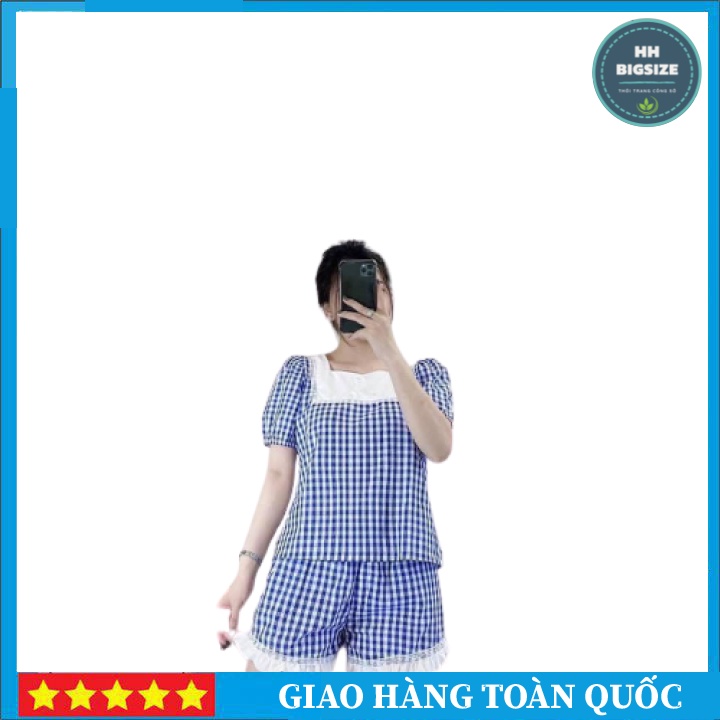 ☀️HOT SALE☀️ Sét Caro Phối Ren Cực Xinh Vải Đẹp Cho Các Nàng Bigsize