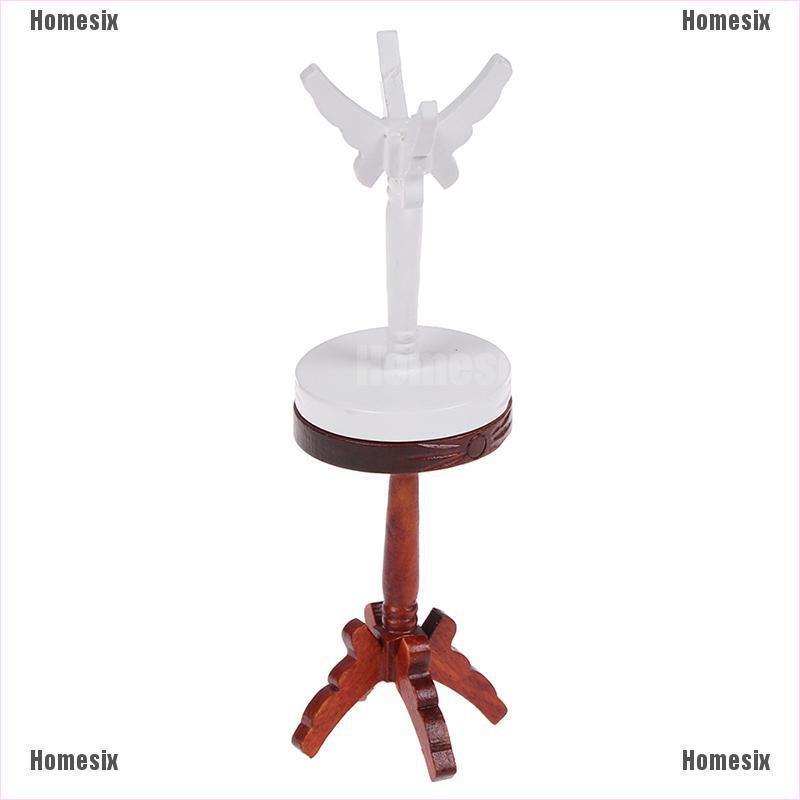 [HoMSI] 1/12 Dollhouse Miniature Wooden Coffe Stool/Table Stool/Stool Doll House Decor SUU