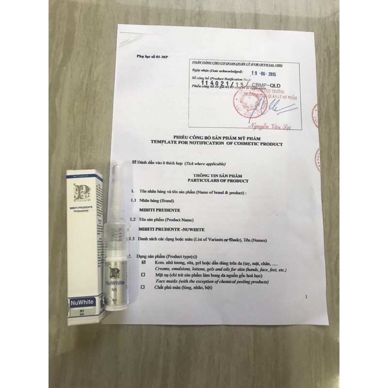 KEM LÀM HỒNG NHŨ HOA - MIBITI PRUDENTE NUWHITE N1 CHÍNH HÃNG | BigBuy360 - bigbuy360.vn