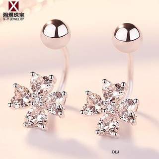 BÔNG TAI BẠC TA CỎ 4 LÁ KIỂU MỚI