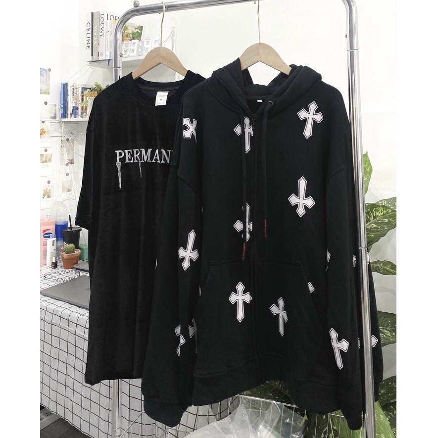 HOT TREND 2022 - Áo khoác nỉ in hình thánh giá full áo , Nỉ cao cấp