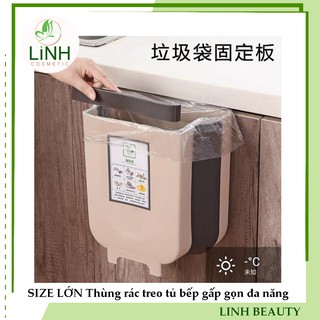 Xả kho SIZE LỚN Thùng rác treo tủ bếp gấp gọn đa năng tiện dụng
