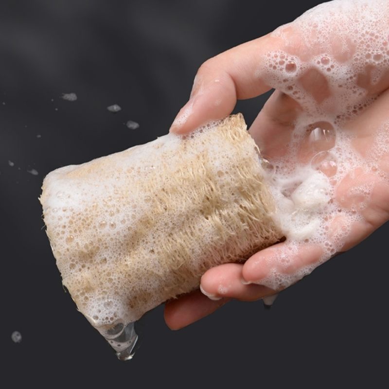 Combo 10 Xơ Mướp Cao Cấp Tự Nhiên / Bông Tắm Tẩy Tế Bào Chết / Miếng Rửa Chén Bát