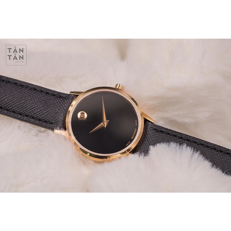 [Đồng Hồ Nam MOVADO]-Kim Loại Đúc Nguyên Khối,Dây Da Cao Cấp