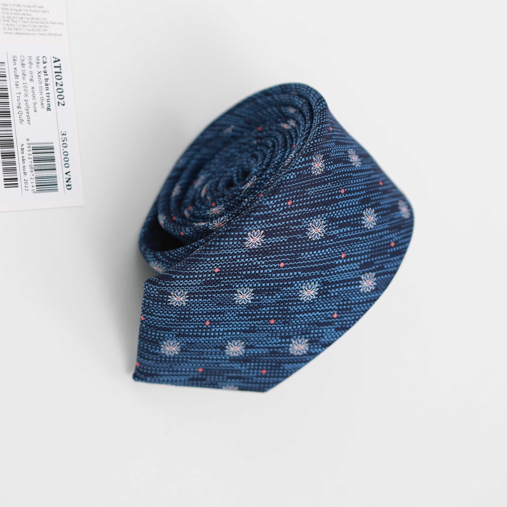Cà vạt nam ARISTINO họa tiết trẻ trung nổi bật kèm hộp quà tặng sang trọng - ATI02002