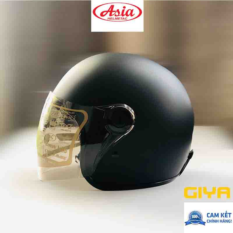 Mũ bảo hiểm 3/4 Asia MT124K có kính freesize chính hãng