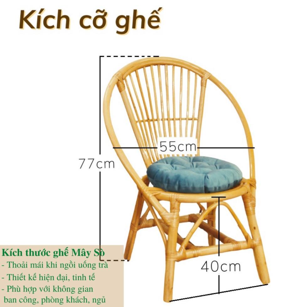 Ghế lười thư giãn cao cấp mây con sò, decor homestay ban công, trang trí phòng khách sân vườn quán cafe Vip / HealHomes