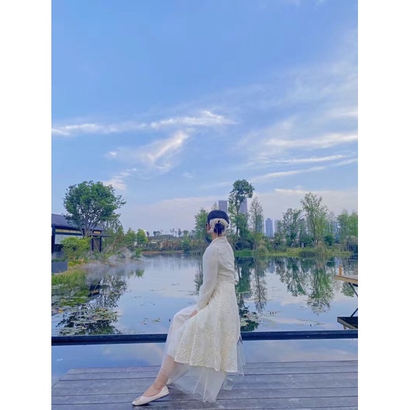 Siêu phẩm váy nàng thơ set 2 món váy áo hàng QC siêu đẹp