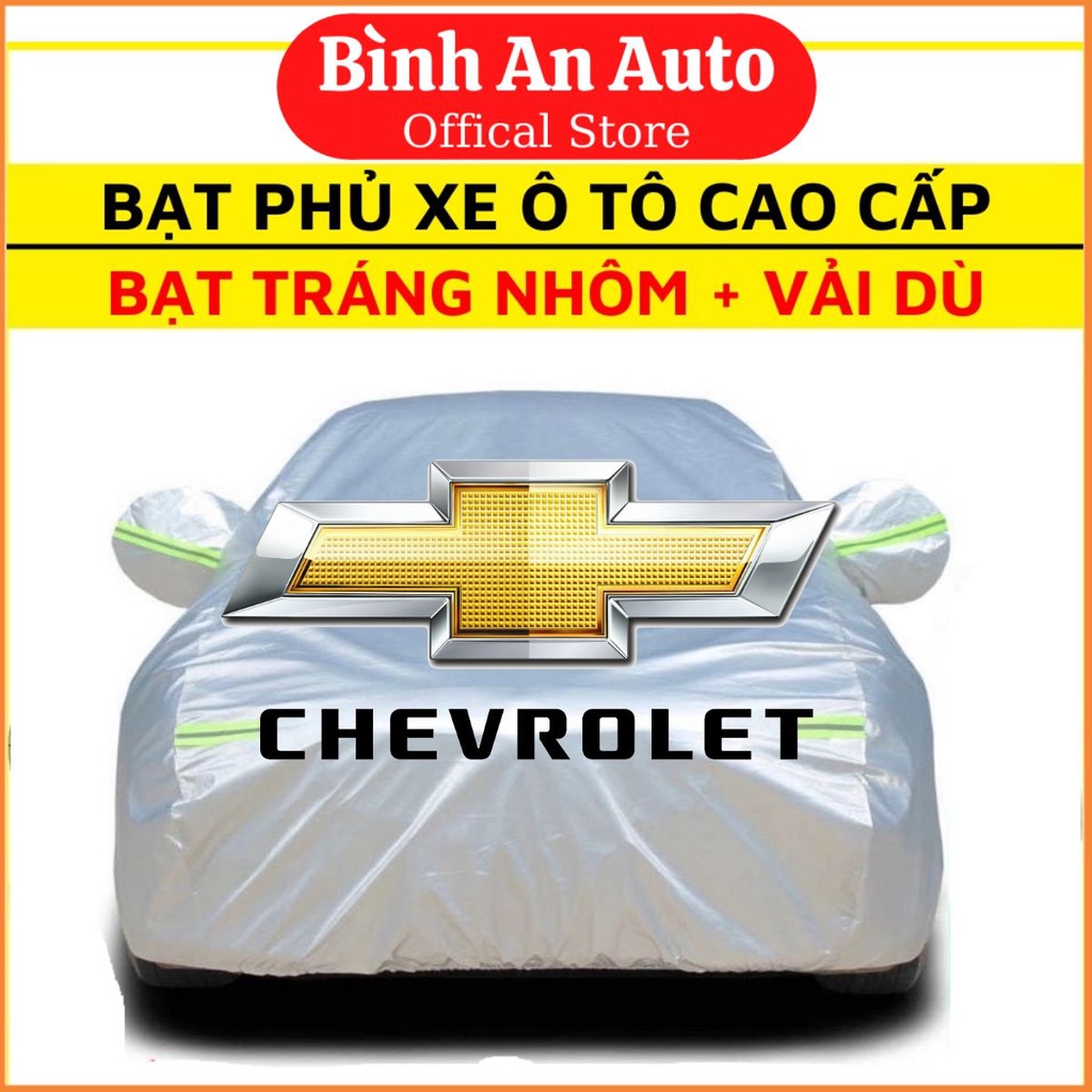 Bạt Phủ Xe Ô Tô tráng nhôm, vải dù Chevrolet Spark, Colorado, Trailblazer, Aveo, Cruze, Orlando, Captiva - Bình An Auto