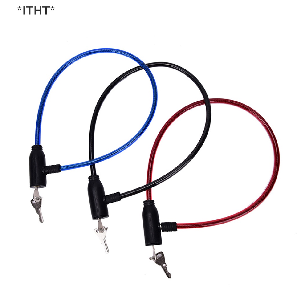 Khóa xe đạp/ scooter chống trộm 8x640mm kèm 2 chìa khóa chất lượng cao
