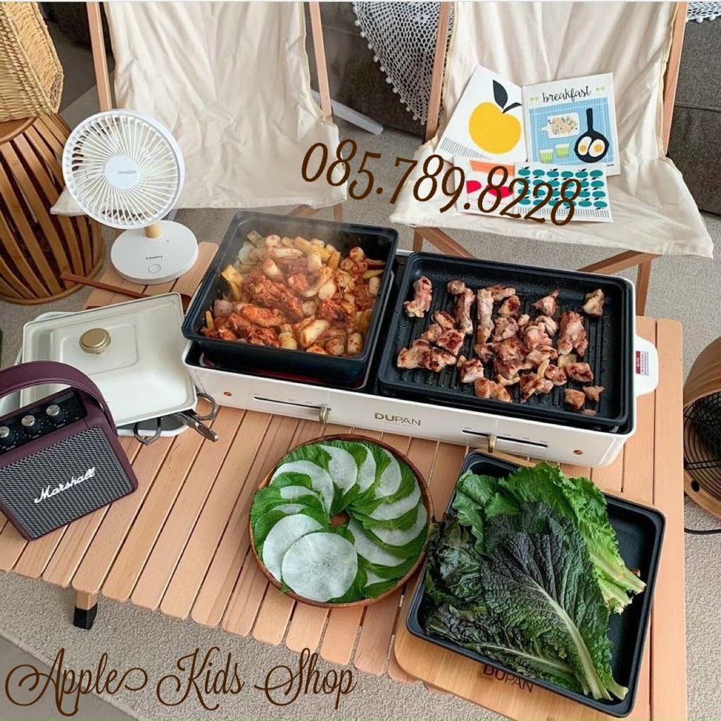 (Mẫu mới 2022) Nồi nướng lẩu DUPAN Hàn Quốc điều chỉnh nhiệt độ 2 trong 1 (có sẵn)