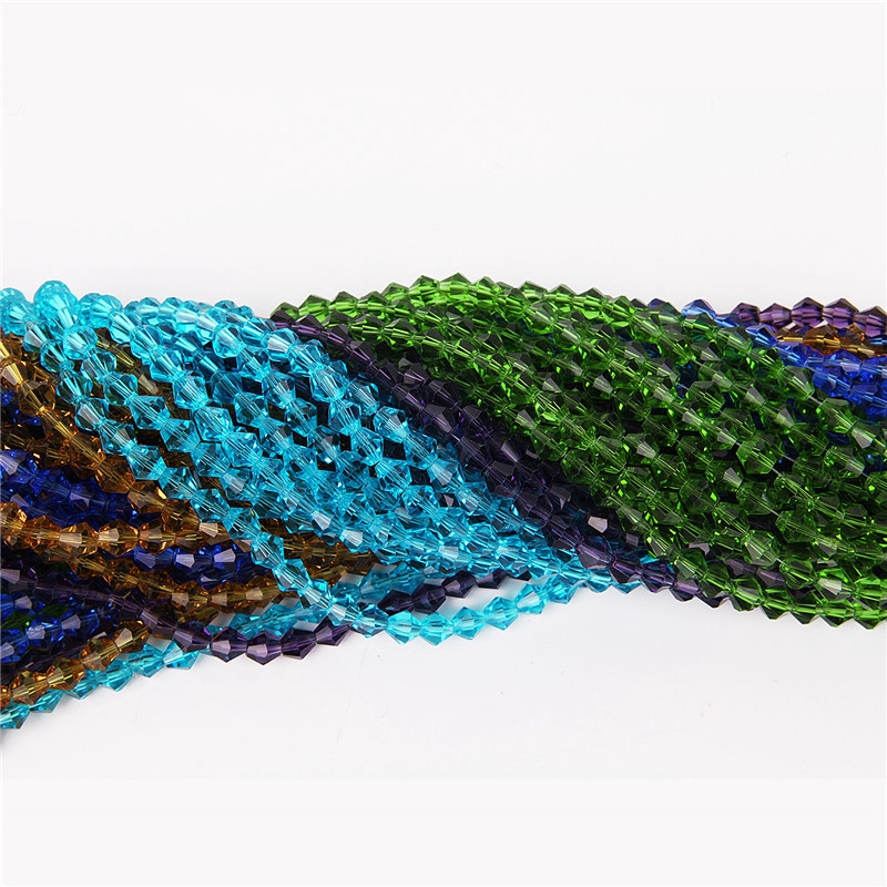 Hạt Pha Lê Thủy Tinh 3mm/6mm Dùng Làm Trang Sức Thủ Công