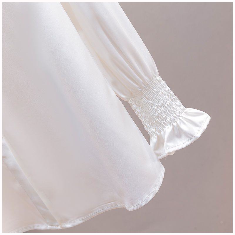 Áo sơ mi trắng nữ tay bồng kiểu dáng basic thời trang đơn giản dễ phối đồ TÂM Clothings