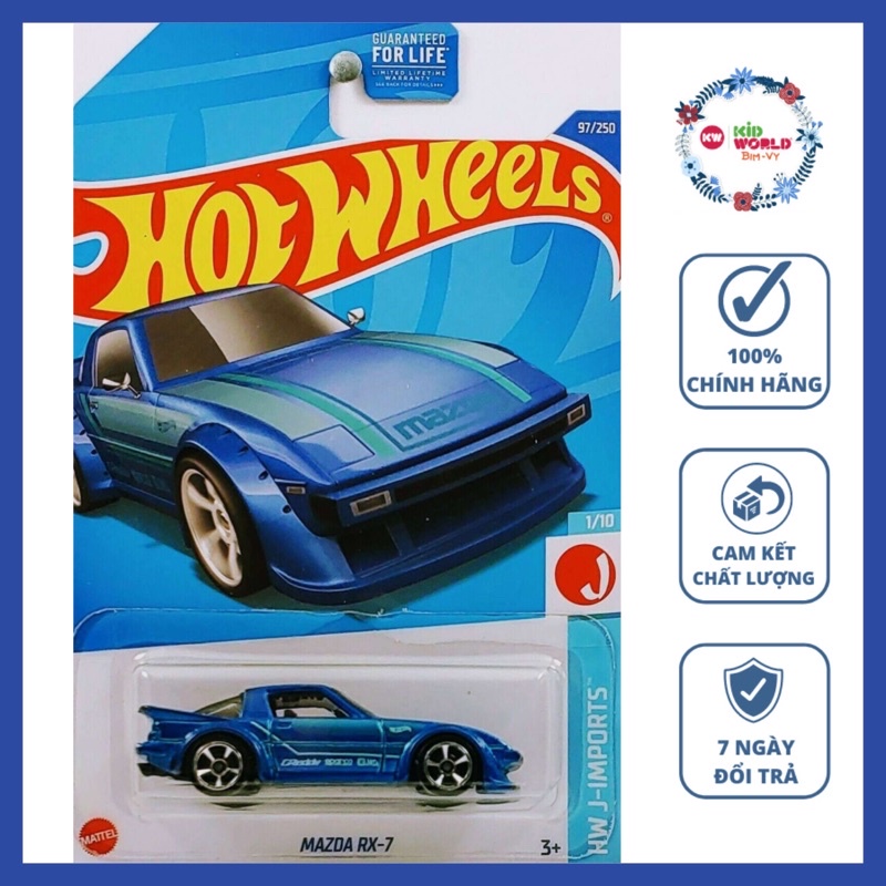 Xe mô hình Hot Wheels basic Mazda RX-7 HCV76.