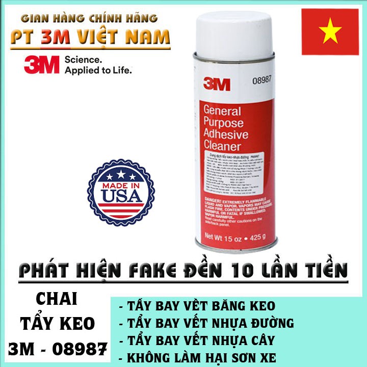 Chai xịt tẩy keo, tẩy nhựa đường 3M 08987 General Purpose Adhesive Cleaner