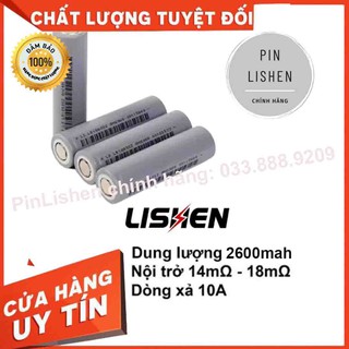 Cell Pin 18650 Lishen xám 5c dung lượng cao hàng CHÍNH HÃNG SIÊU BỀN LSX
