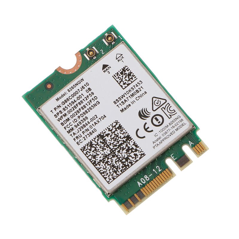 Dual Band Wireless NGFF Wifi Card For Intel 8265 AC AC8265 8265NGW M.2 2.4/5GHz