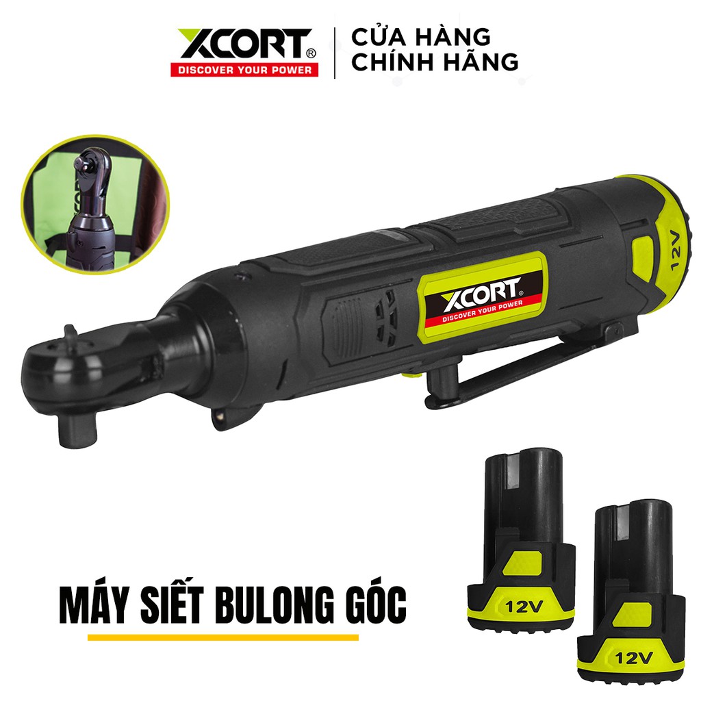 [MẪU MỚI] Máy siết bu lông - Máy siết bu lông góc Kèm 2 Pin 12V