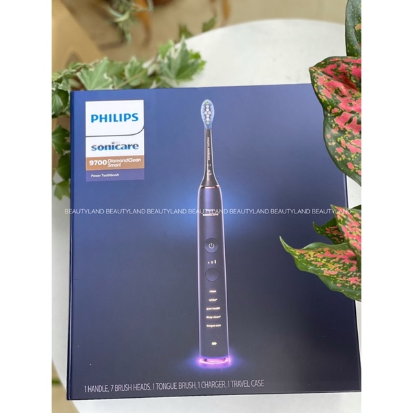 [ HÀNG MỸ] Philips Sonicare 9700 - Bàn chải đánh răng điện thông minh Philips Sonicare DiamondClean Smart 9700