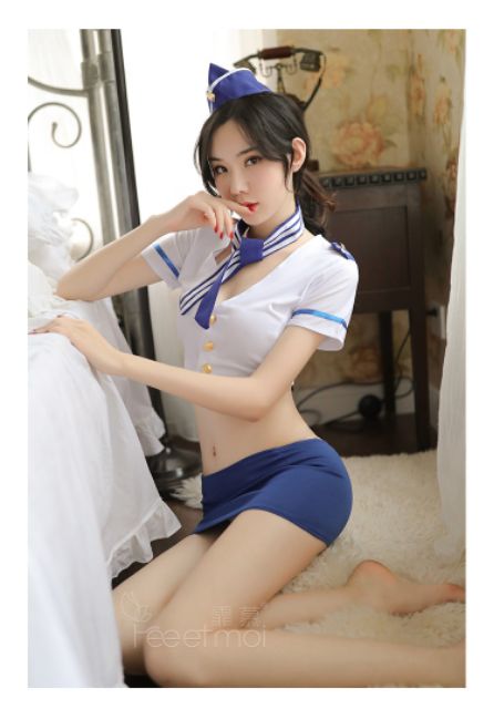 Set đồ ngủ cosplay tiếp viên trưởng L230 | BigBuy360 - bigbuy360.vn