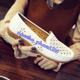 {SALE} GIÀY MOCA ĐỤC LỖ, GIÀY DA CÔNG SỞ