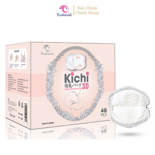 Miếng Lót Thấm Sữa Kichi 48 Miếng/hộp Siêu Mềm Mịn