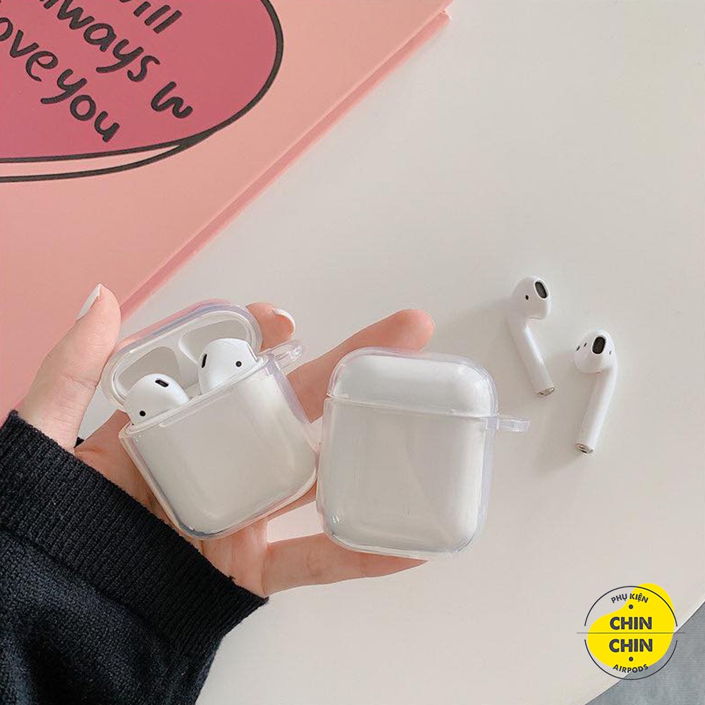 Case Vỏ Bao Airpods Đựng Tai Nghe Airpod 1 2 Nhựa Dẻo Trong Suốt - Chin Chin Shop