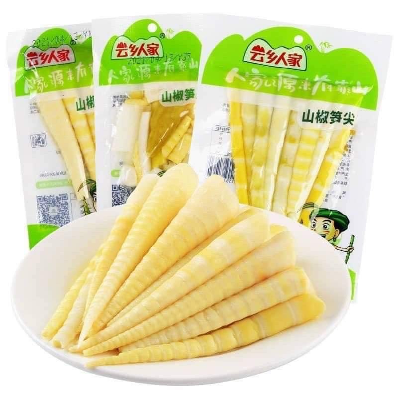 Măng Trúc cay Tứ Xuyên ngâm ớt xanh gói 500g - 400g - 200g- 100g