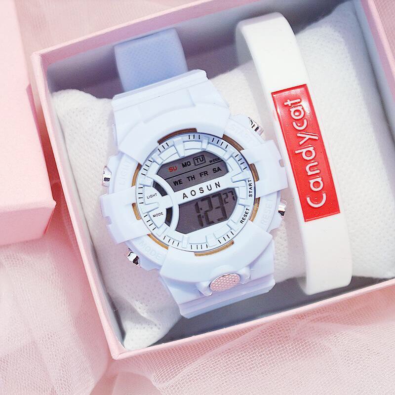 Đồng hồ điện tử nam nữ AOSUN Q121 mẫu mới tuyệt đẹp | BigBuy360 - bigbuy360.vn