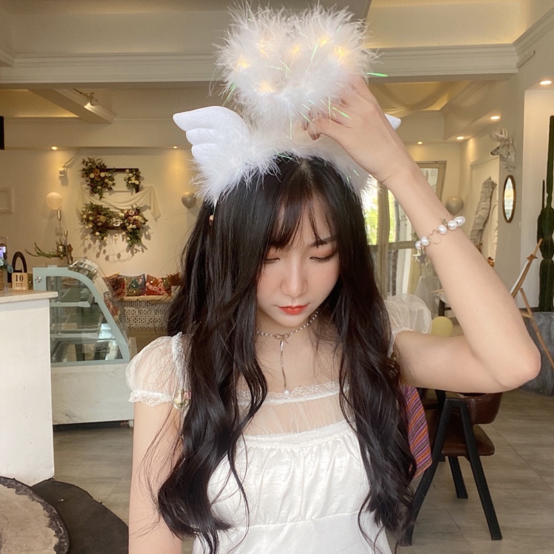 Băng Đô Cài Tóc Hình Thiên Thần Dễ Thương Thời Trang Hàn Quốc