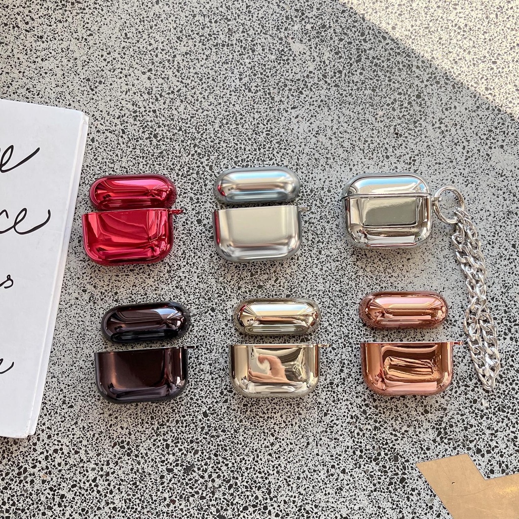 Vỏ Bảo Vệ Hộp Sạc Tai Nghe Bluetooth AirPods 1 2 PRO 3 2021 gen3 PRO 2 2022 Bằng PC Cứng Nhám Họa Tiết Đơn Giản