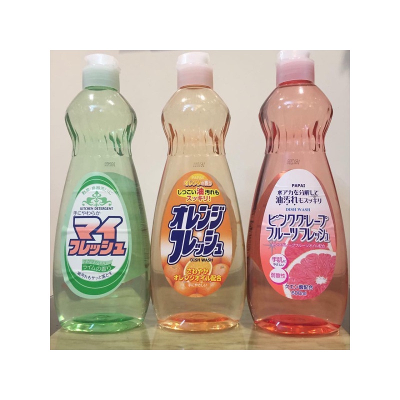 Chai nước rửa bát chén hương cam 600ml Rocket soap nội địa Nhật Bản