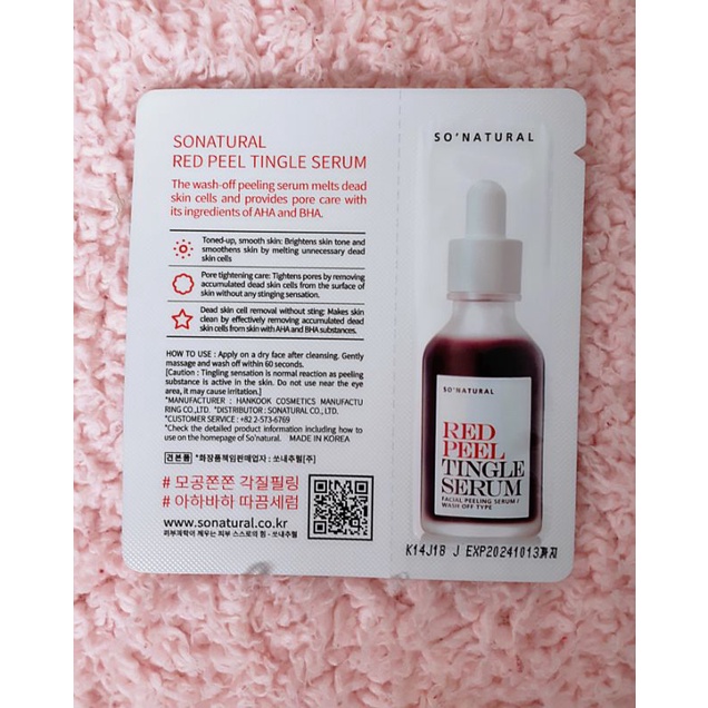 Tinh chất tái tạo da Red Peel Tingle Serum 2,5ml