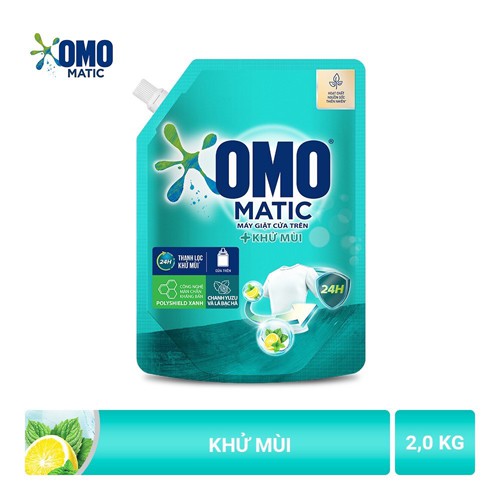 Túi nước giặt Omo Matic 2kg/ 2.2kg 💥FREESHIP💥 Cửa trên - Cửa trước