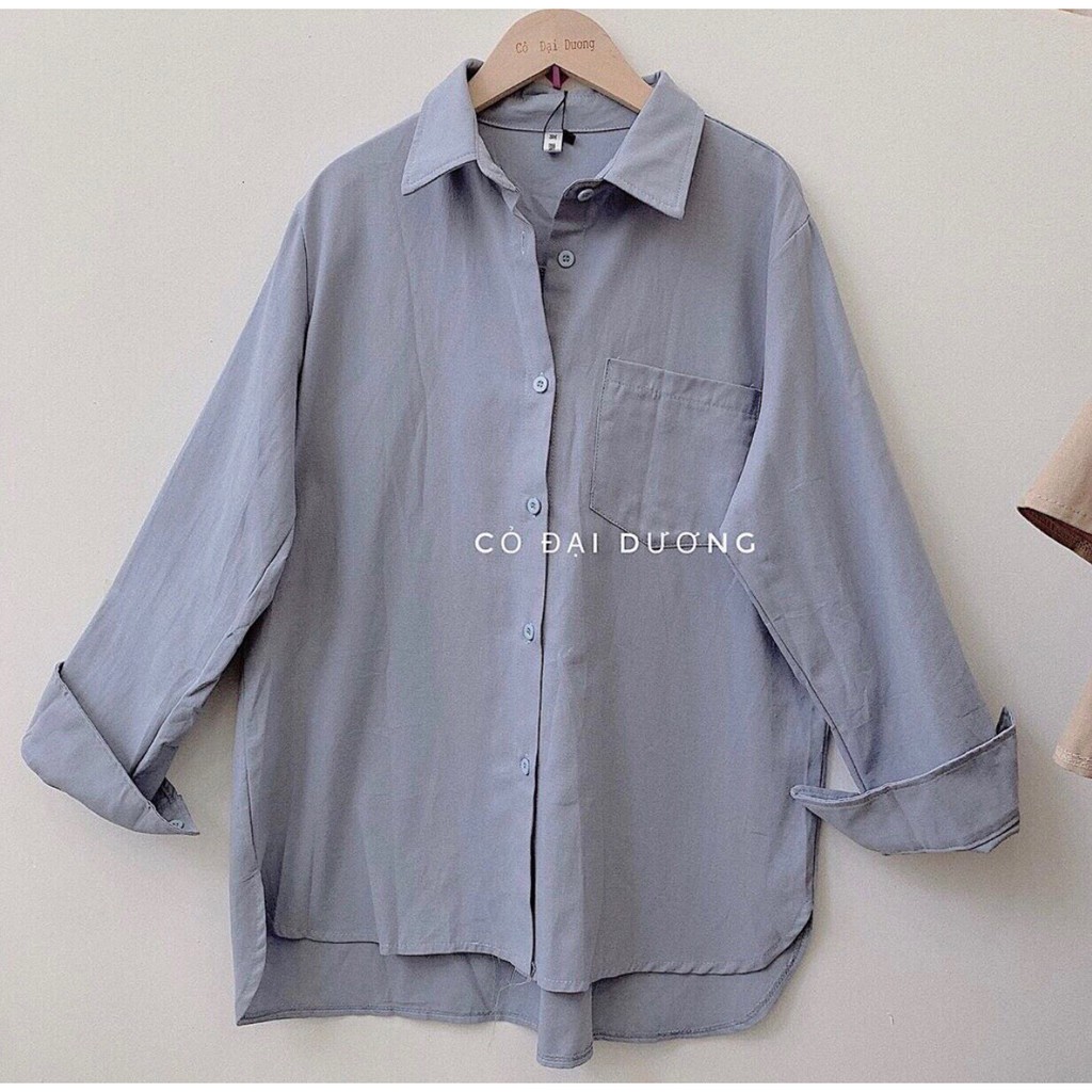 Áo sơ mi dài tay túi ngực Hàn Quốc - Xưởng May Hạnh Hồng | BigBuy360 - bigbuy360.vn