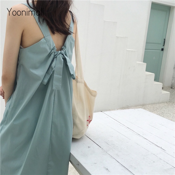 Váy Sát Nách Dáng Rộng Phong Cách Hàn Quốc