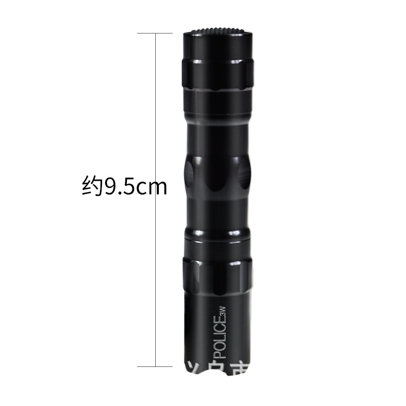 Đèn pin LED mini 3W 12 giờ màu đen/đỏ/xanh dương