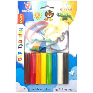 Đất Nặn 8 Màu + Khuân GS-81 G-star