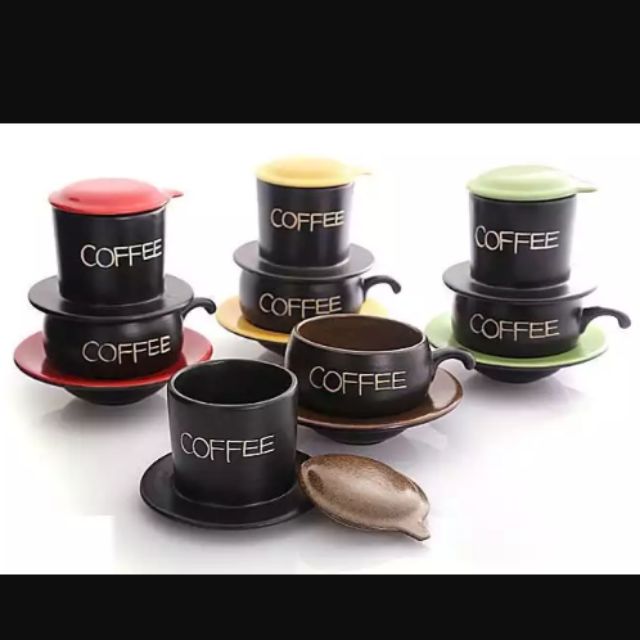 Bộ ly cafe sứ kèm đĩa lót